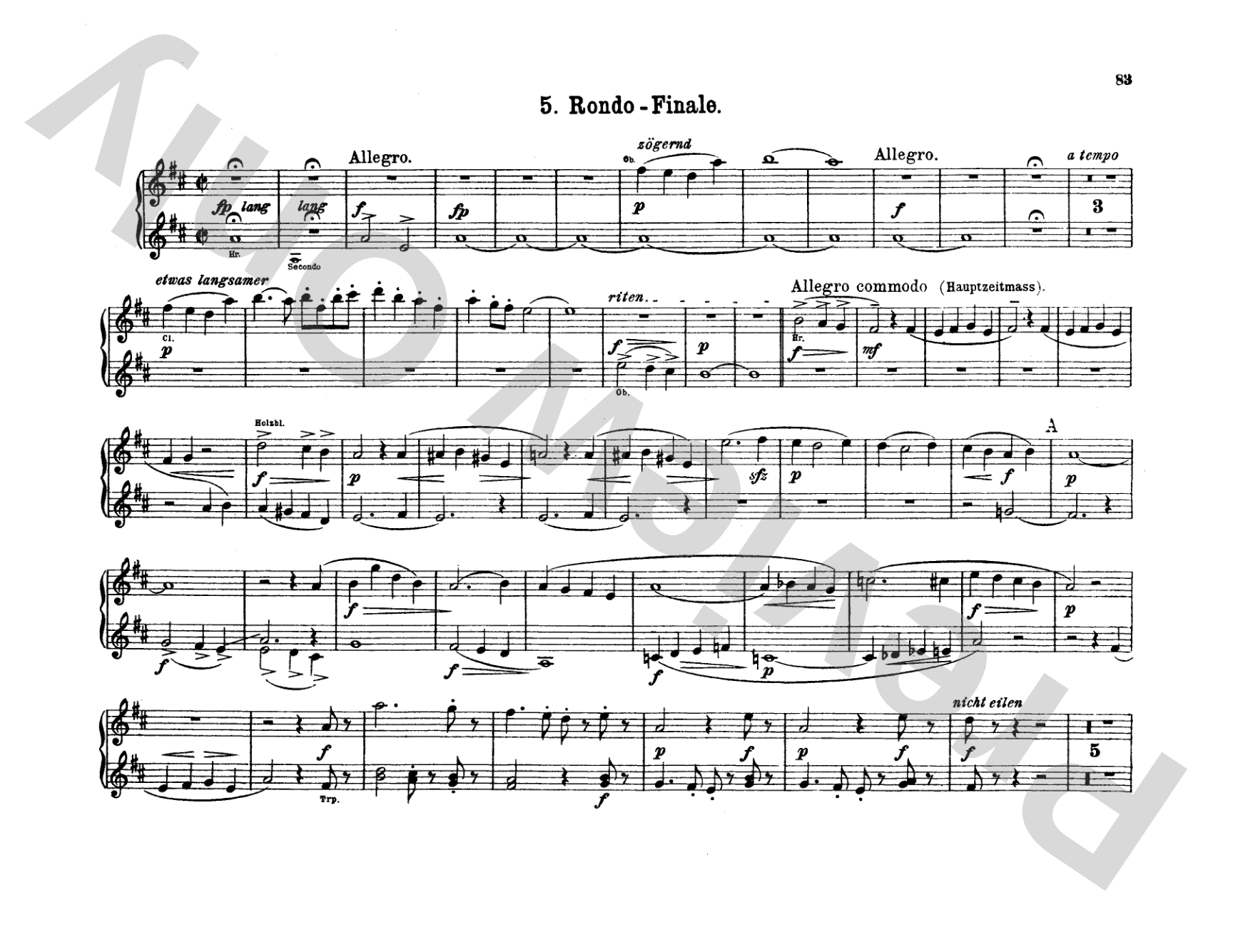 Mahler: Symphony No. 5, in E Major