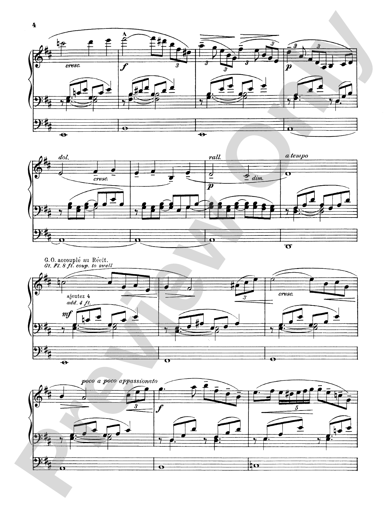 Massenet: Meditation from Thaïs: Organ Sheet