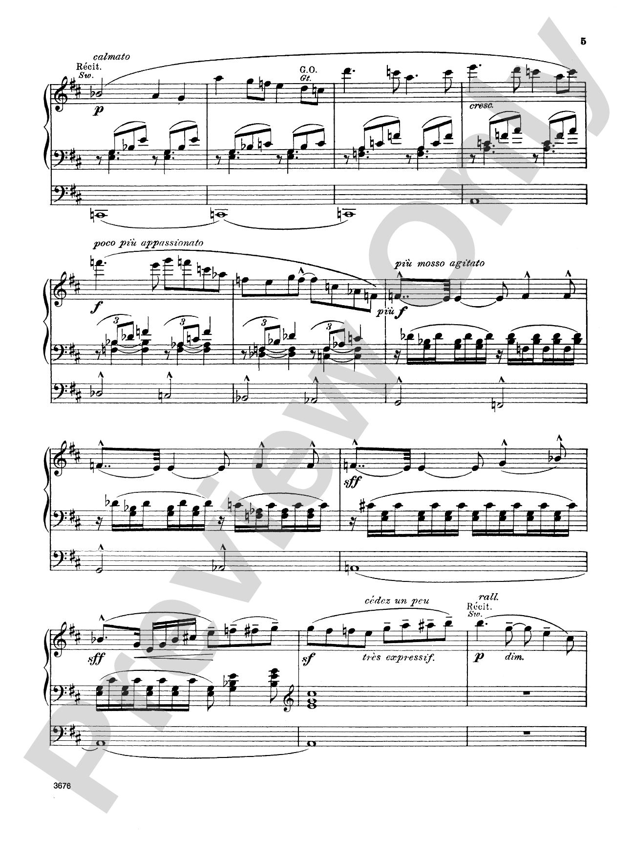 Massenet: Meditation from Thaïs: Organ Sheet