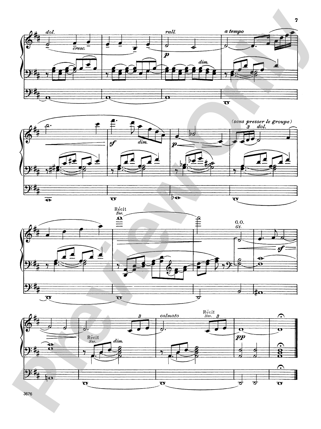 Massenet: Meditation from Thaïs: Organ Sheet