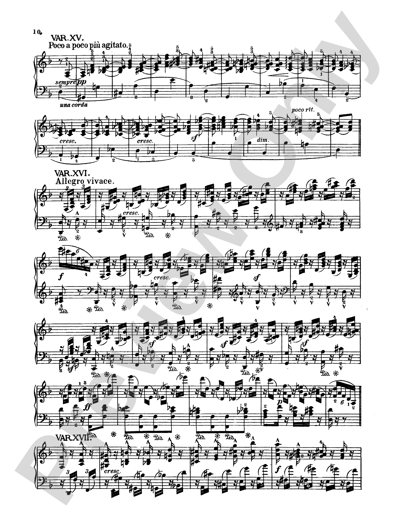 Mendelssohn: Variations Sérieuses, Opus 54: Piano