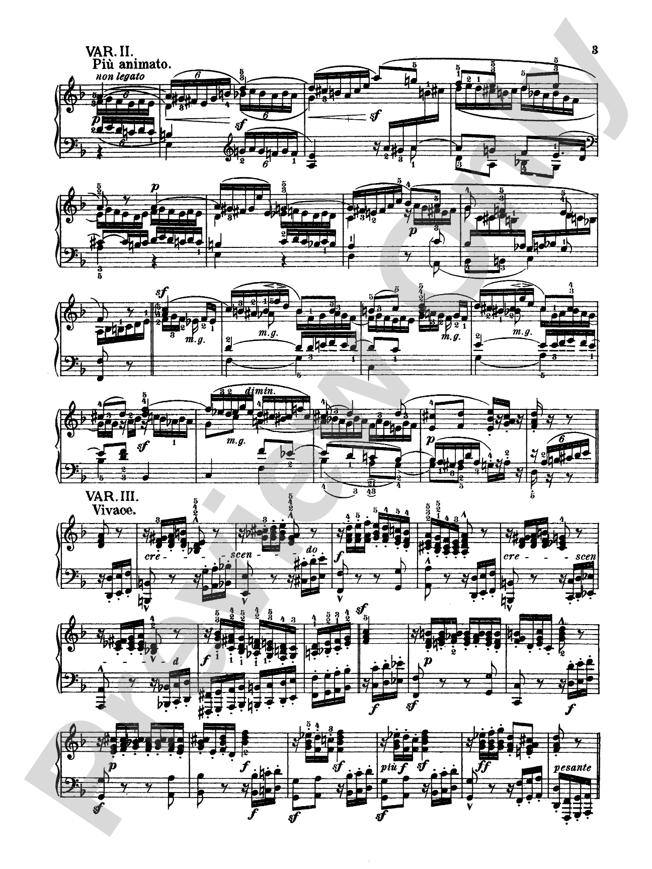 Mendelssohn: Variations Sérieuses, Opus 54: Piano