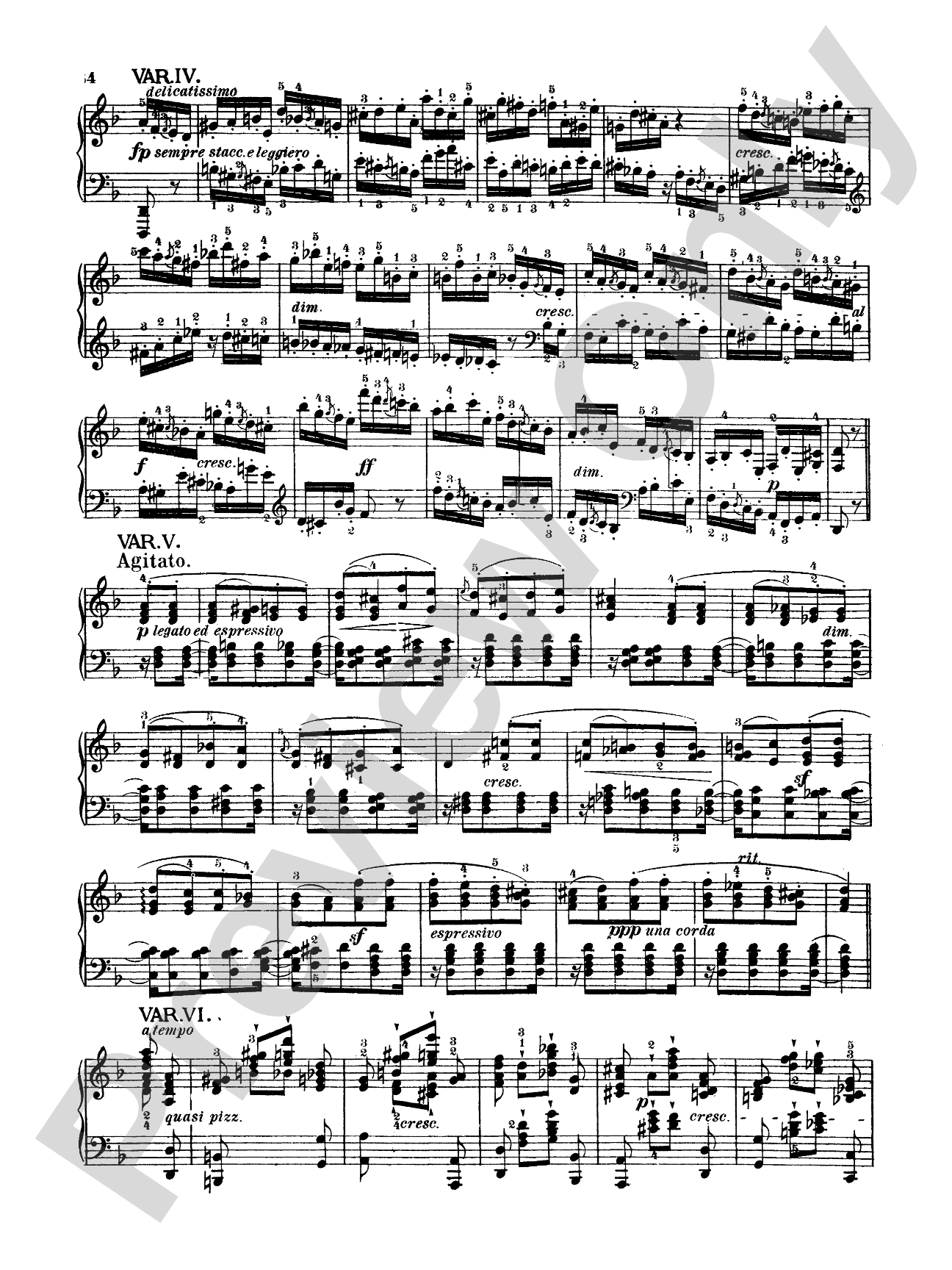 Mendelssohn: Variations Sérieuses, Opus 54: Piano