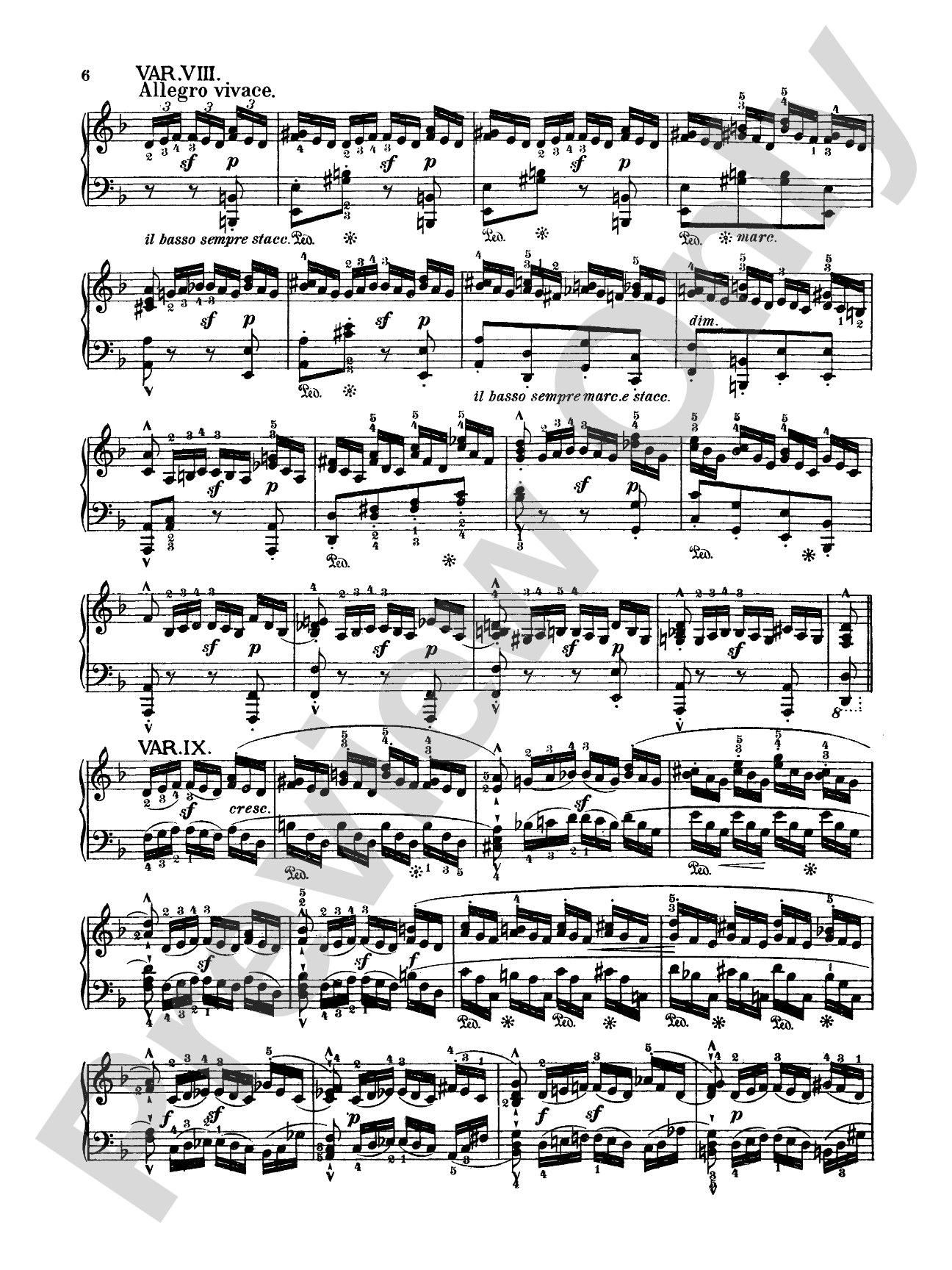 Mendelssohn: Variations Sérieuses, Opus 54: Piano