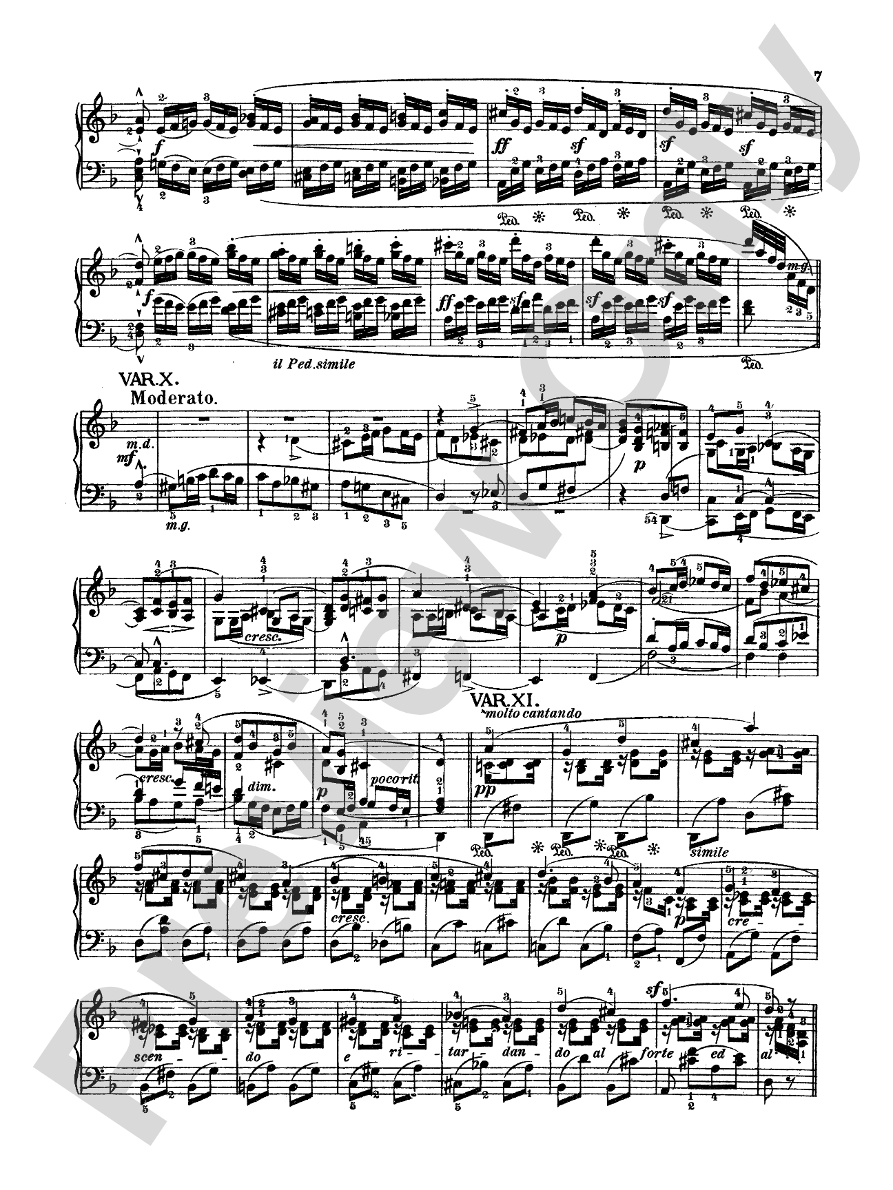 Mendelssohn: Variations Sérieuses, Opus 54: Piano