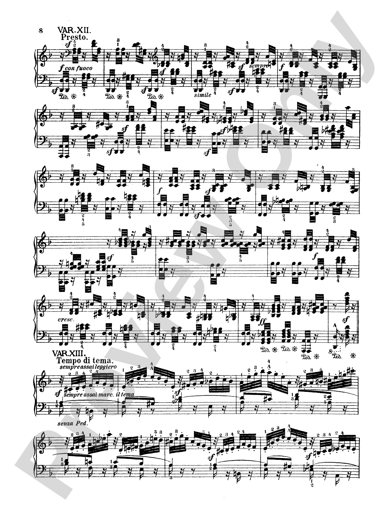 Mendelssohn: Variations Sérieuses, Opus 54: Piano
