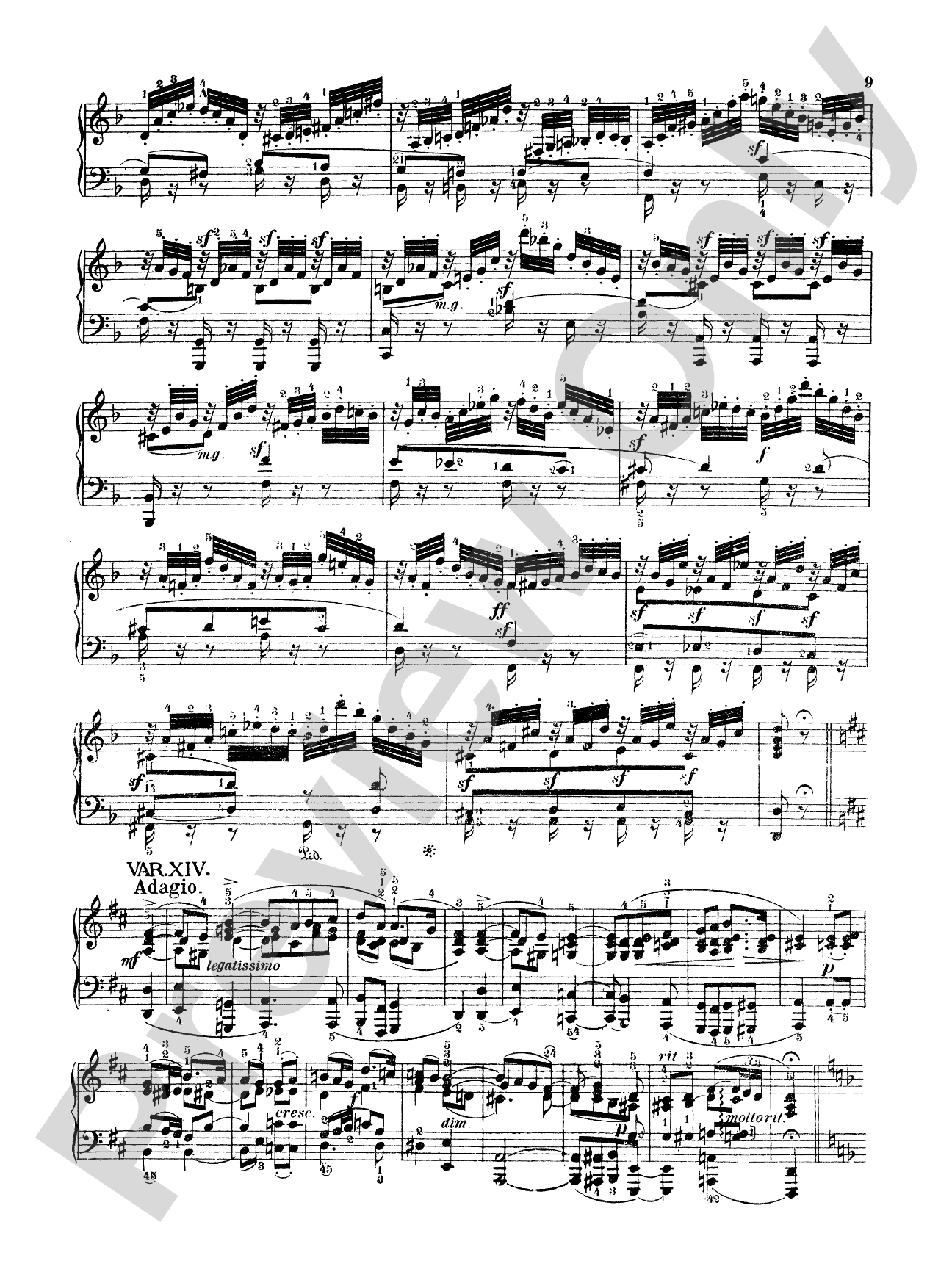 Mendelssohn: Variations Sérieuses, Opus 54: Piano