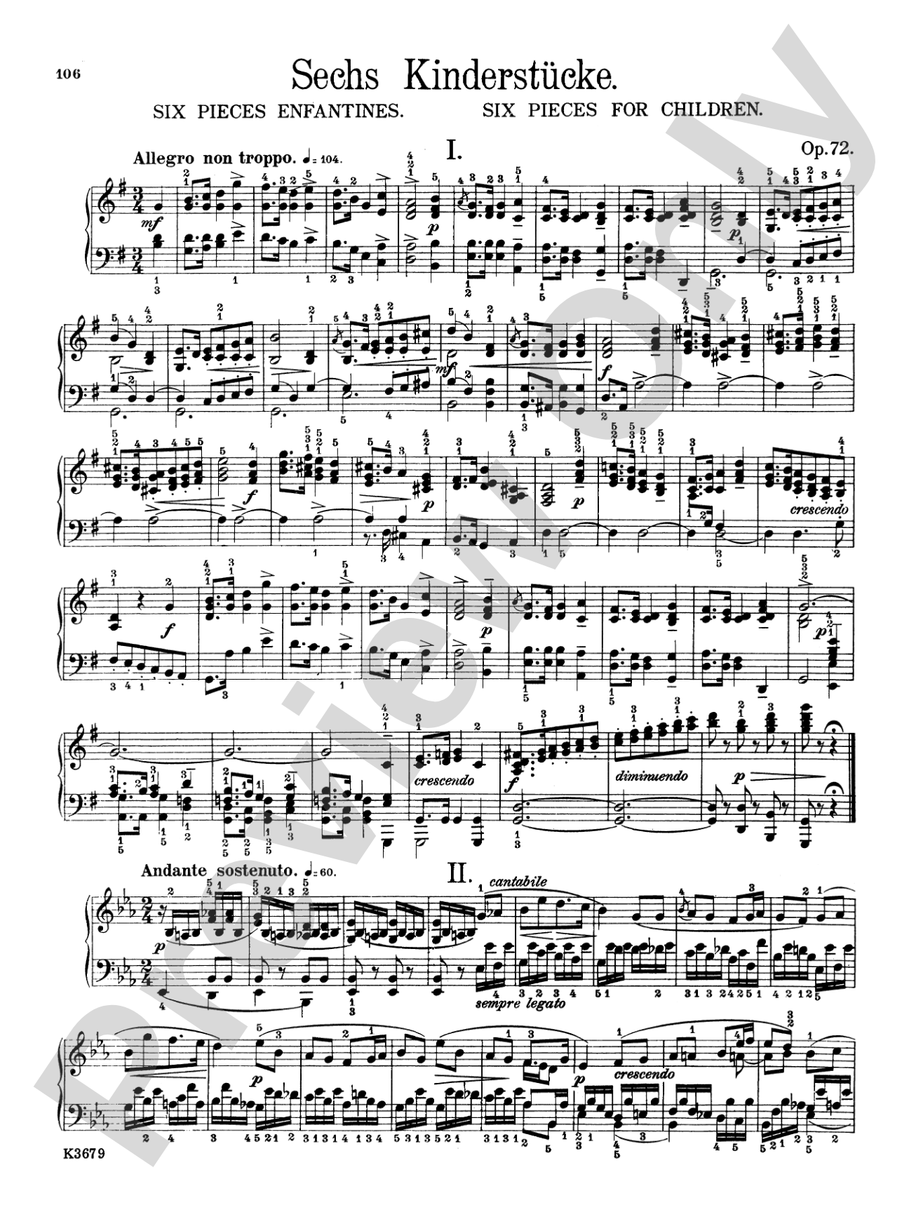 Mendelssohn: Songs Without Words (Complete) and Six Children's Pieces, Op. 72