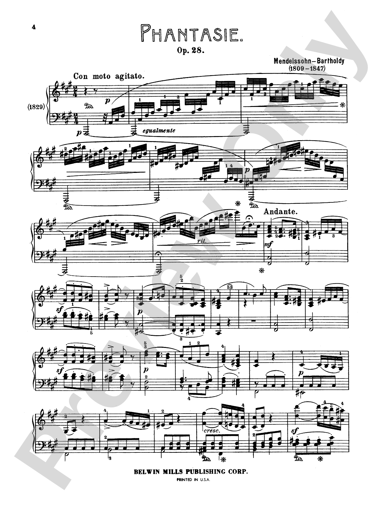 Mendelssohn: Complete Works (Volume II): Piano Book
