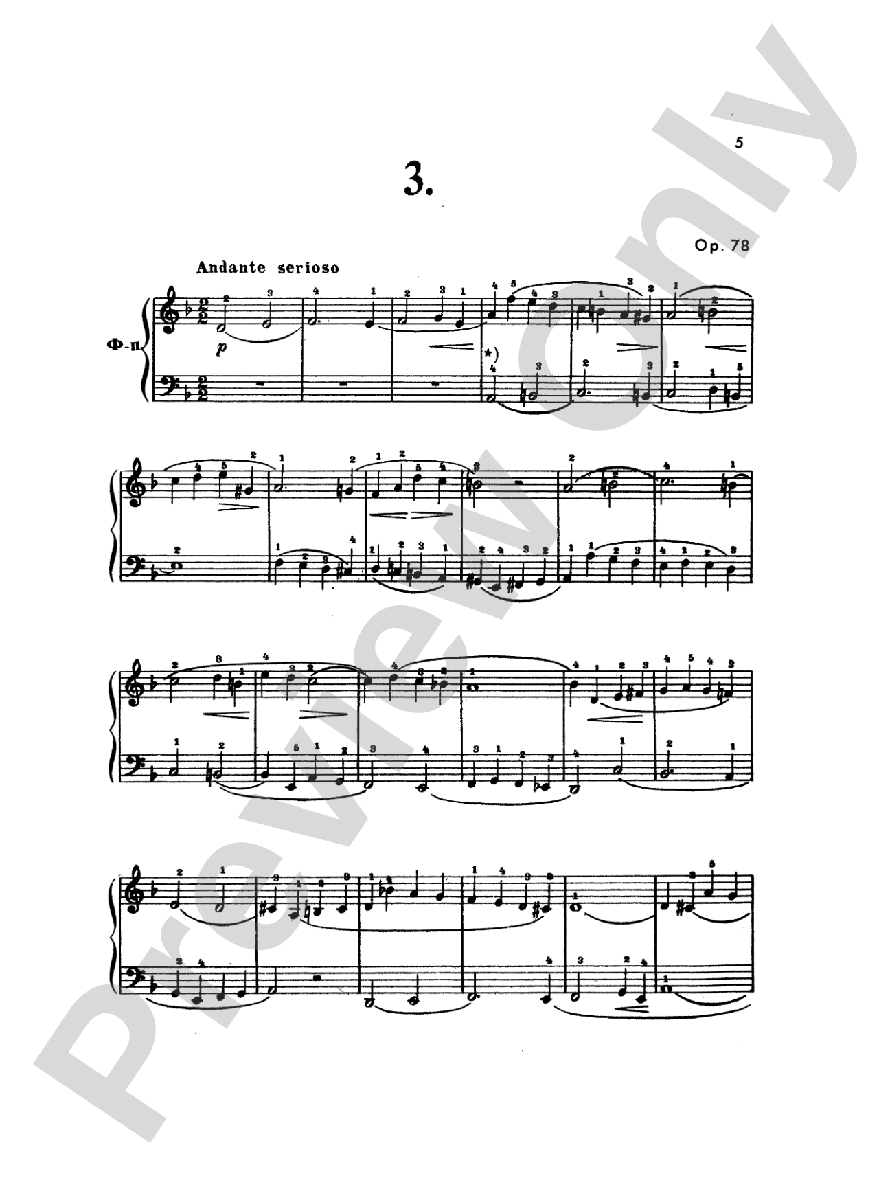 Miaskowsky: Four Little Fugues, Op. 43, 78