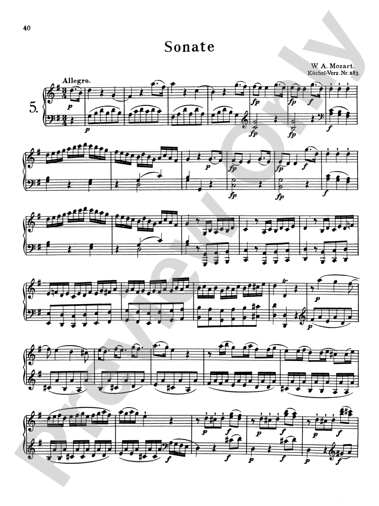 Mozart: Sonatas (Urtext)