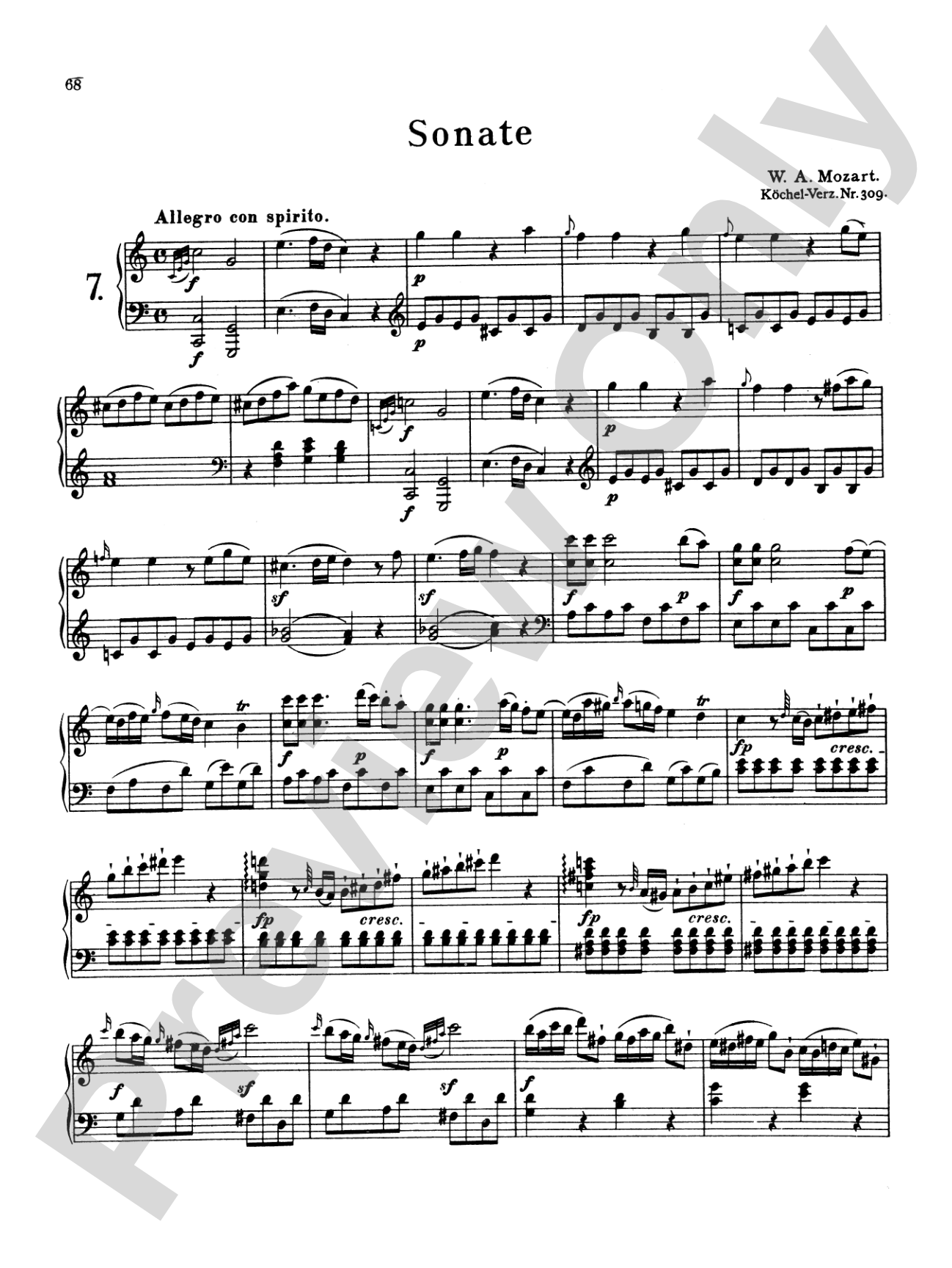 Mozart: Sonatas (Volume A)