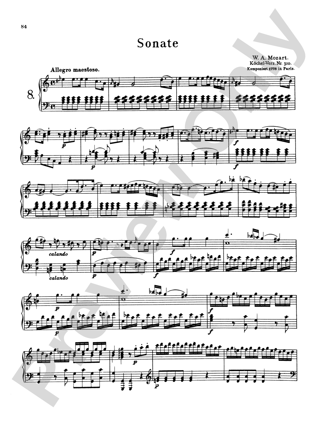 Mozart: Sonatas (Volume A)
