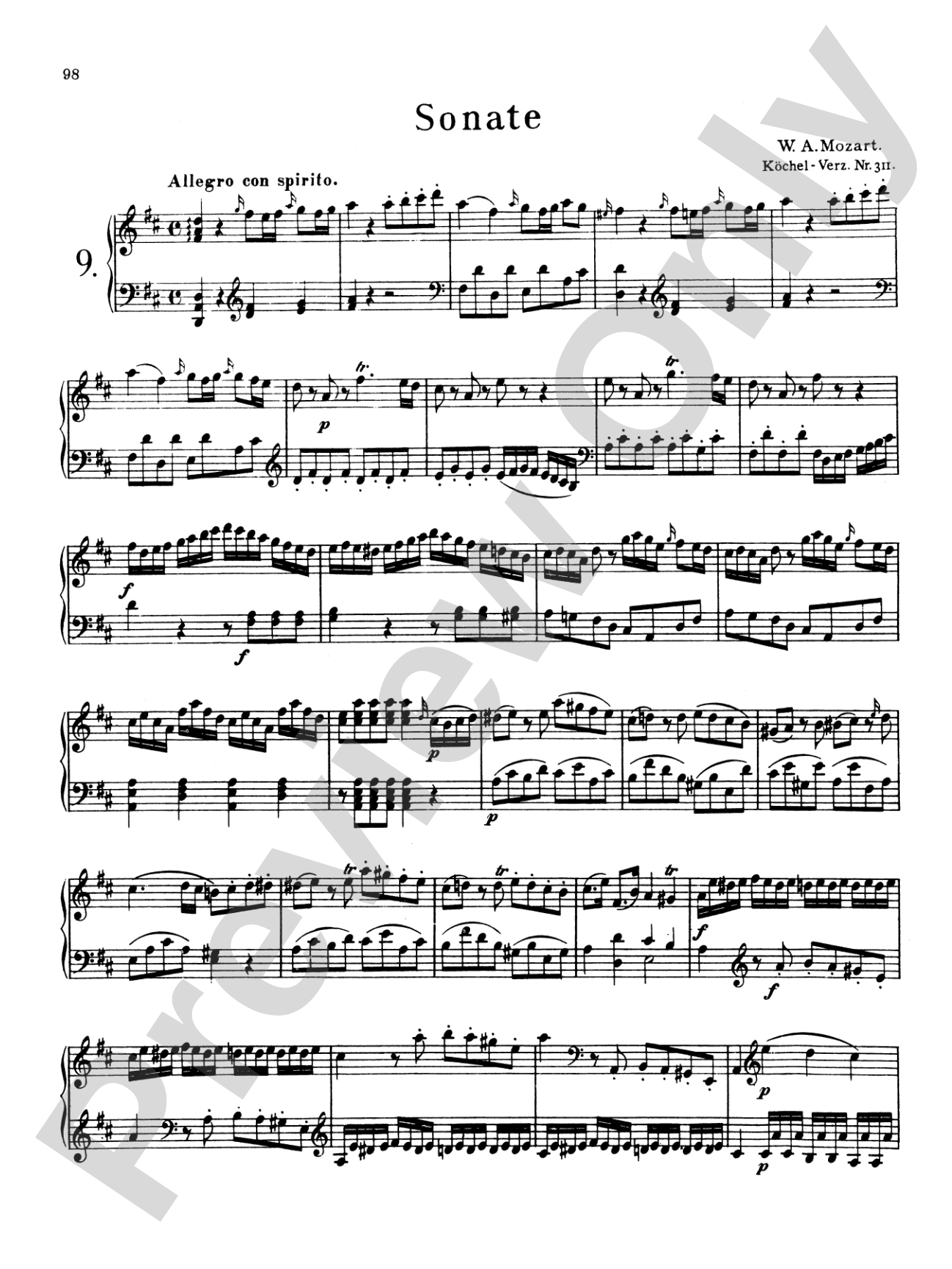 Mozart: Sonatas (Volume A)