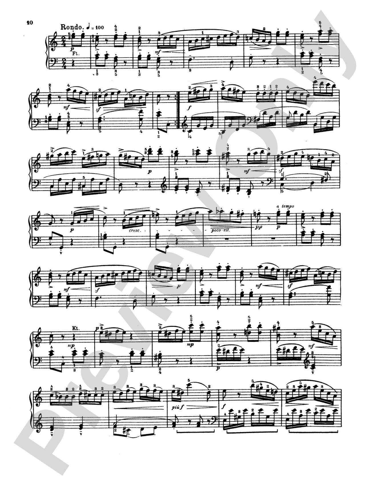 Mozart: Twenty Sonatas (Ed. Béla Bartók): Piano Book