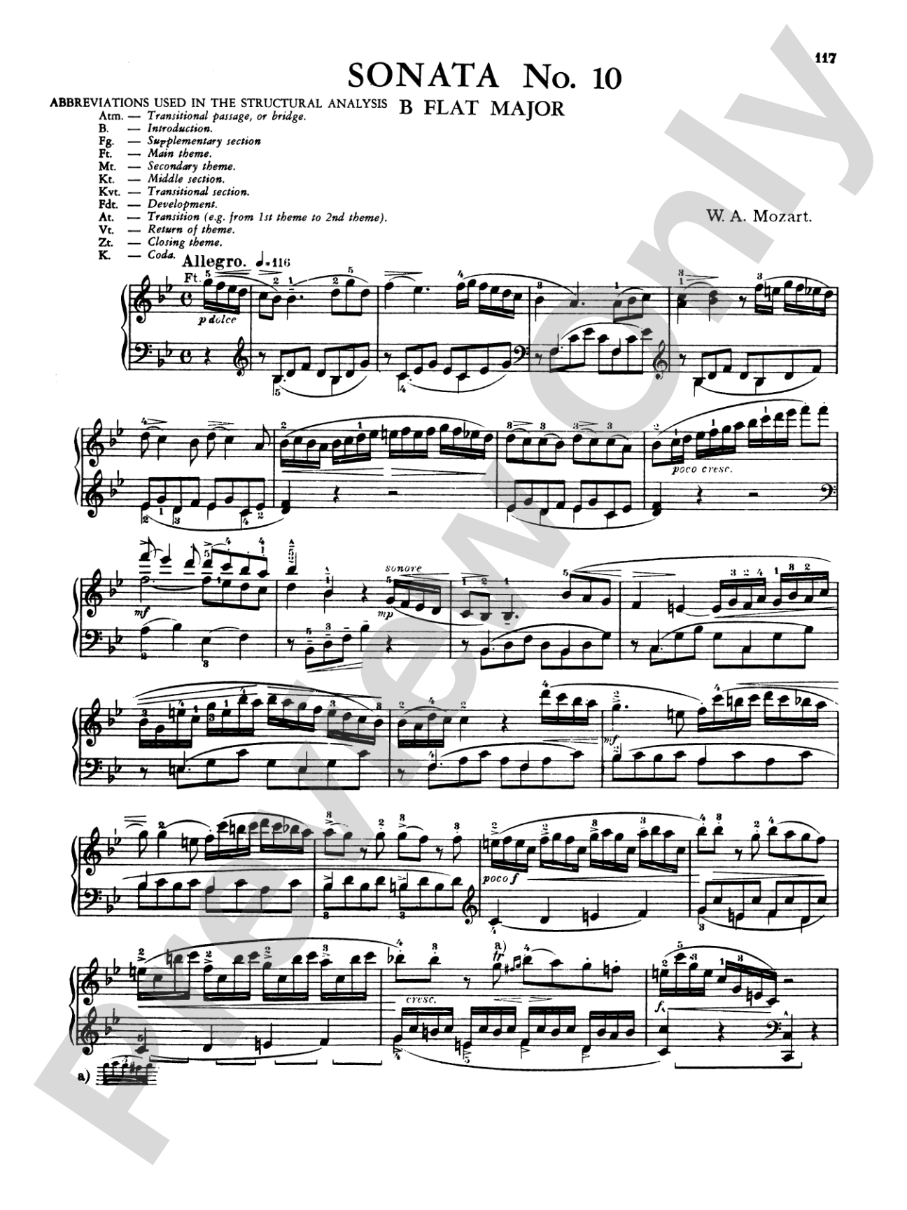 Mozart: Twenty Sonatas (Ed. Béla Bartók)