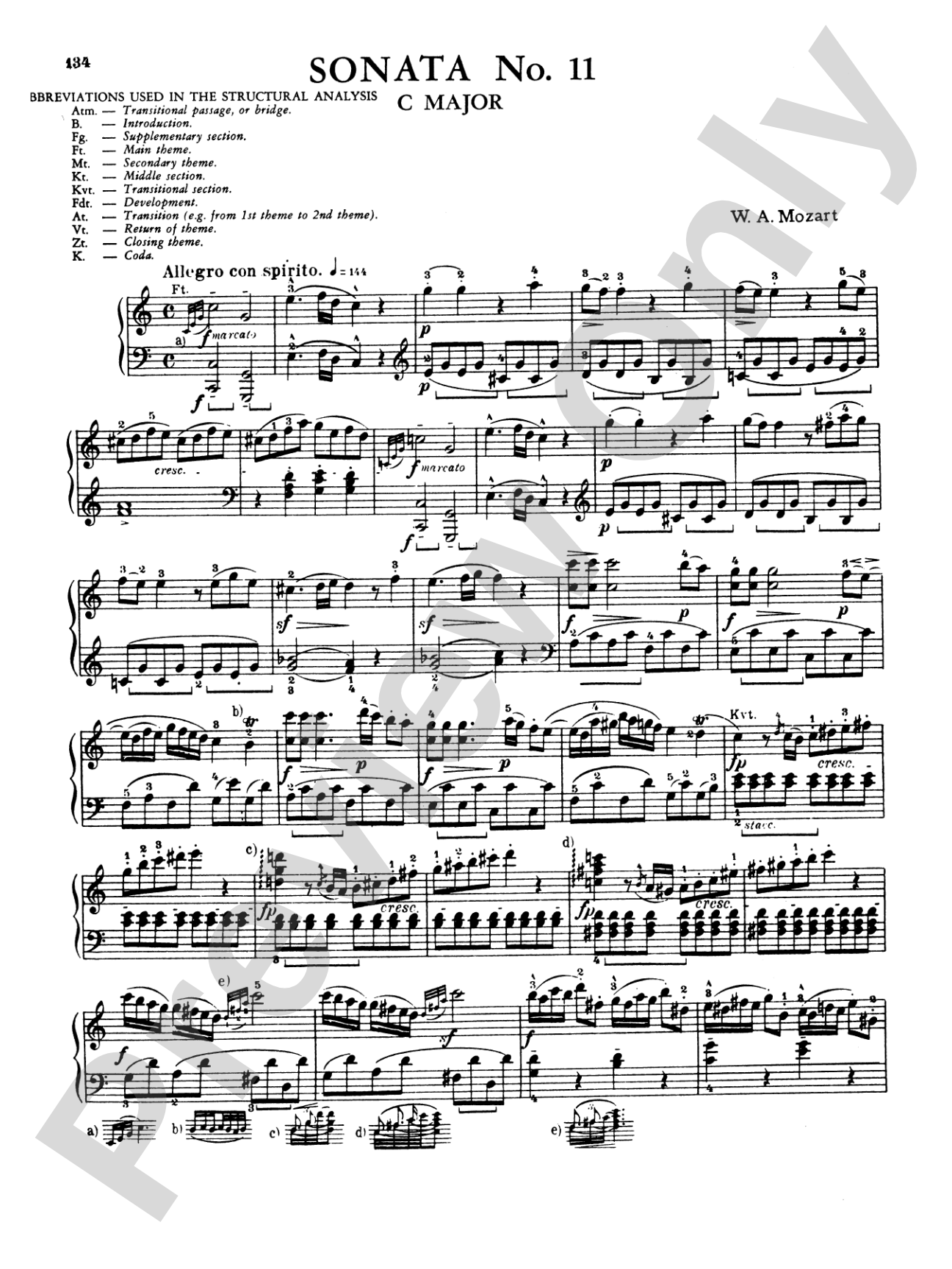 Mozart: Twenty Sonatas (Ed. Béla Bartók)