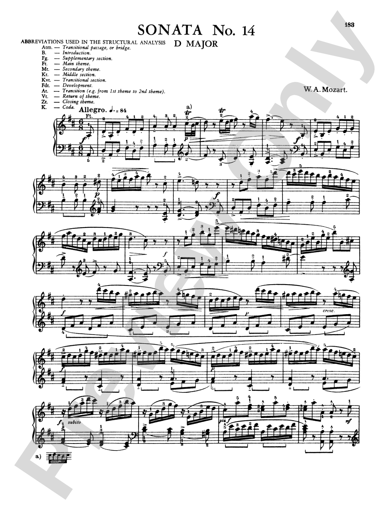 Mozart: Twenty Sonatas (Ed. Béla Bartók)