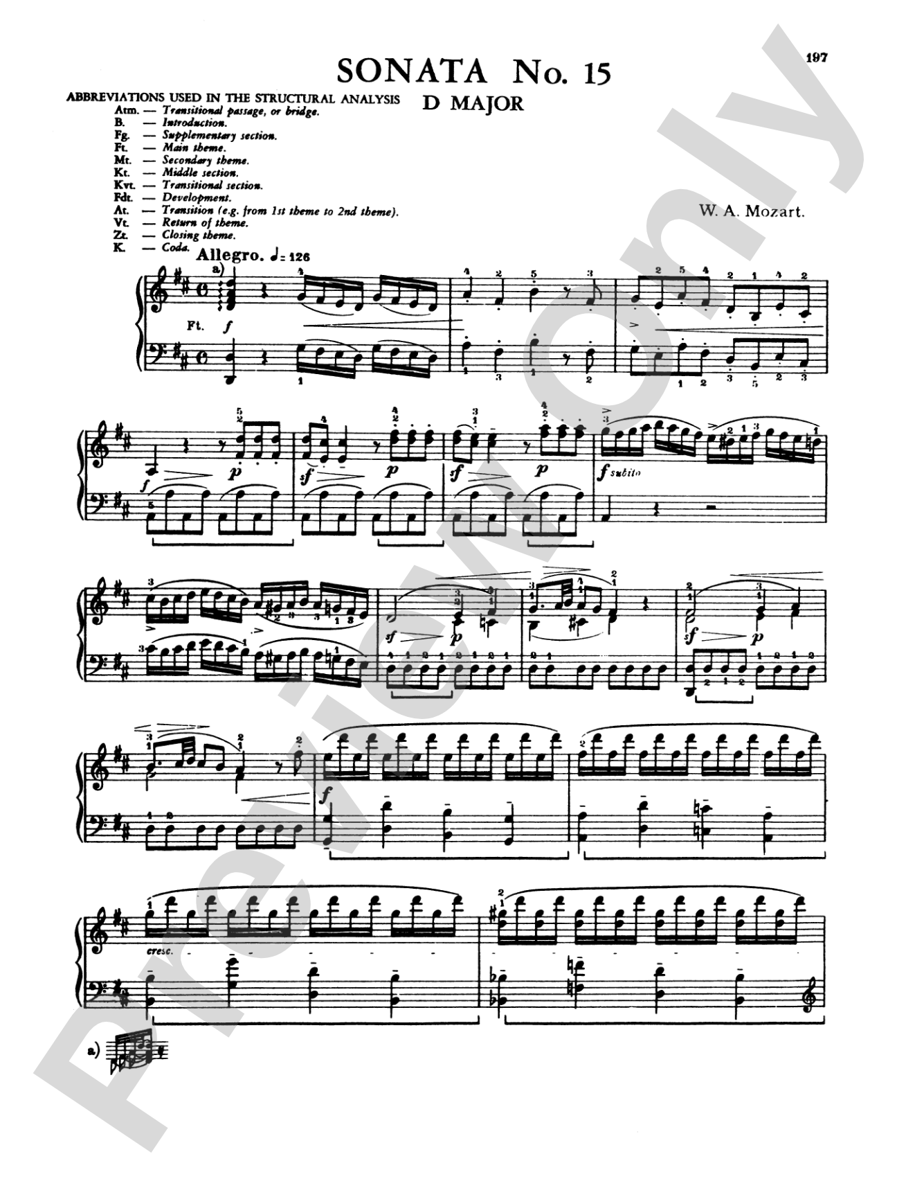 Mozart: Twenty Sonatas (Ed. Béla Bartók)