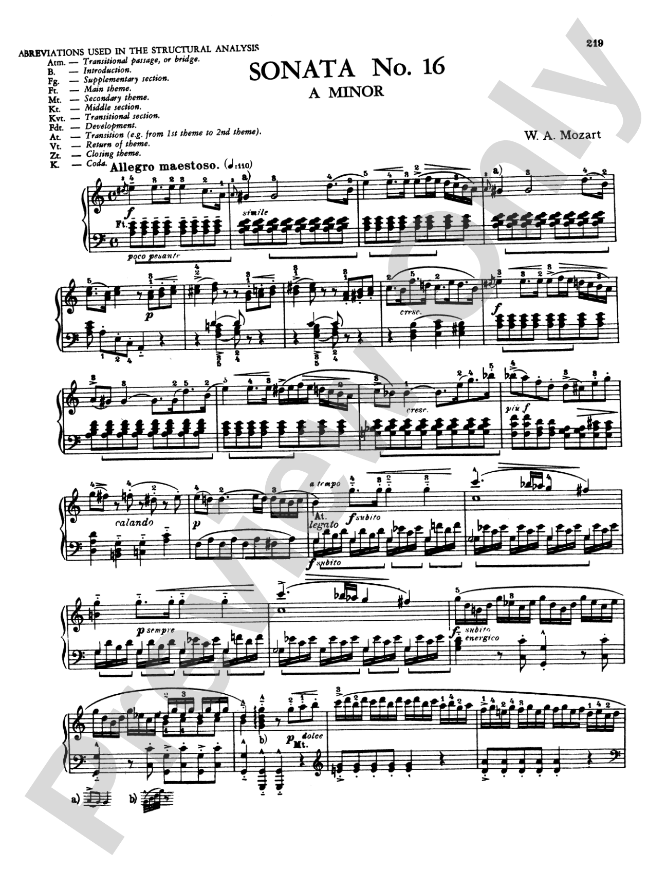 Mozart: Twenty Sonatas (Ed. Béla Bartók)