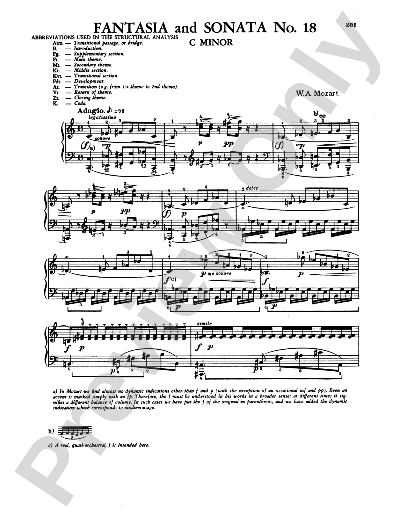Mozart: Twenty Sonatas (Ed. Béla Bartók)