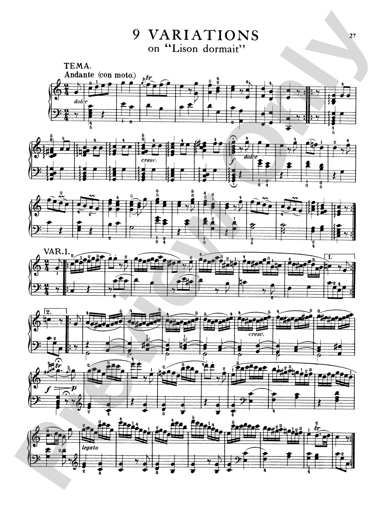 Mozart: Variations, Complete