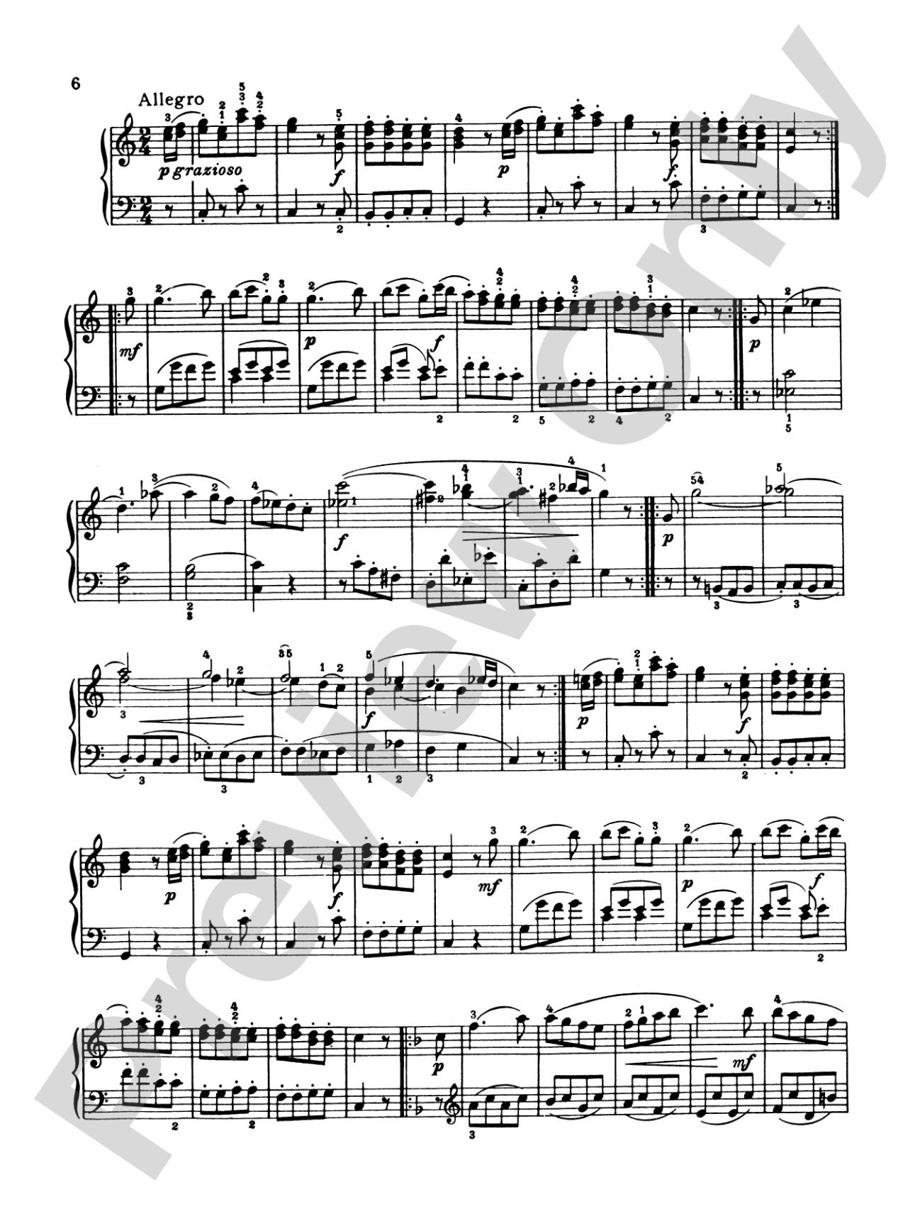 Mozart: Six Viennese Sonatinas: Piano Book