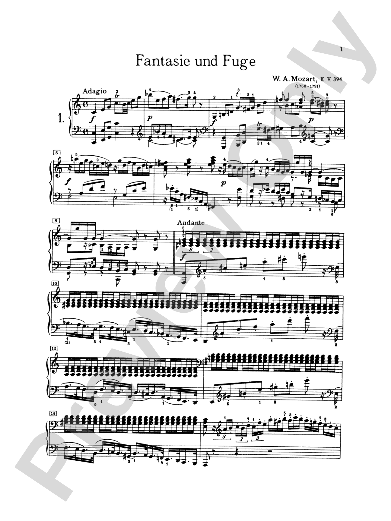 Mozart: Various Piano Pieces: Piano Book