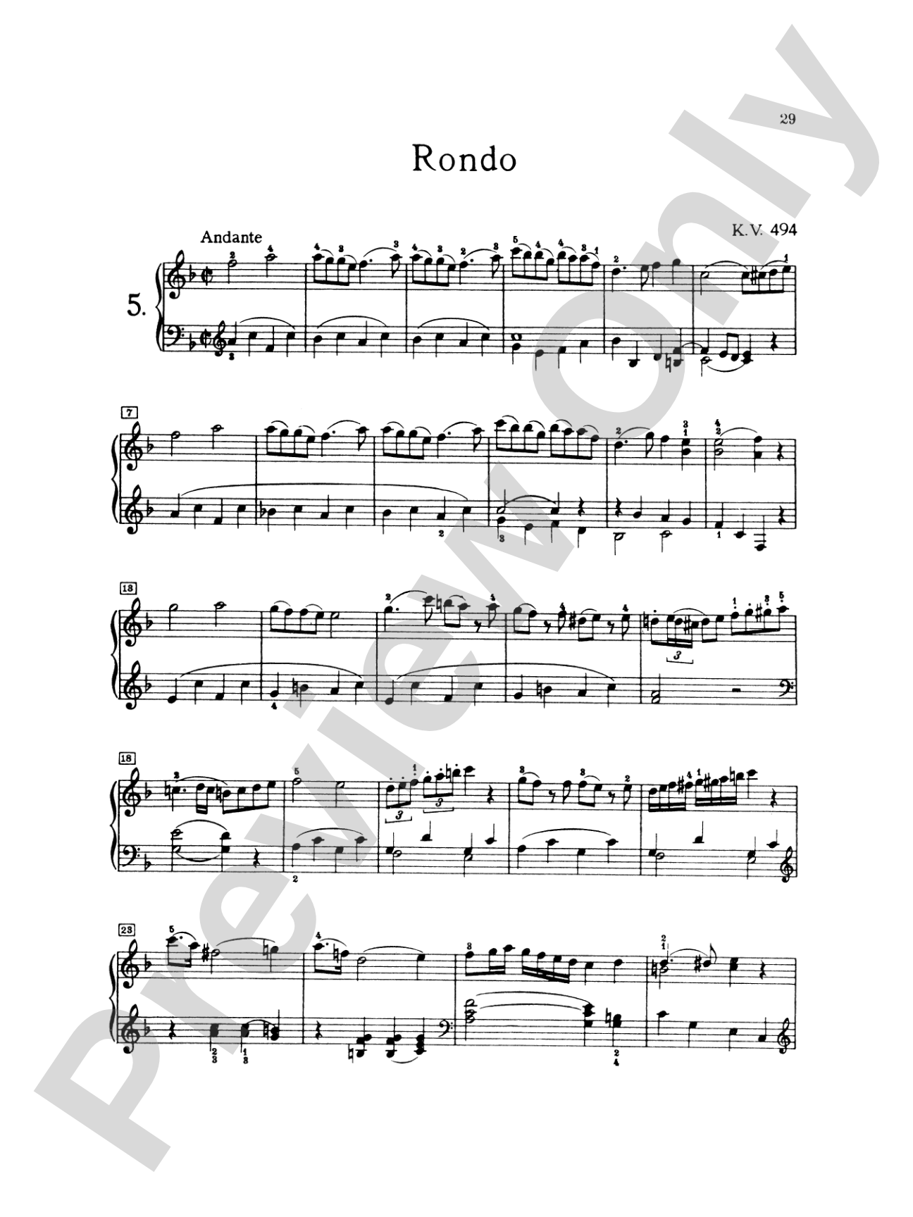 Mozart: Various Piano Pieces