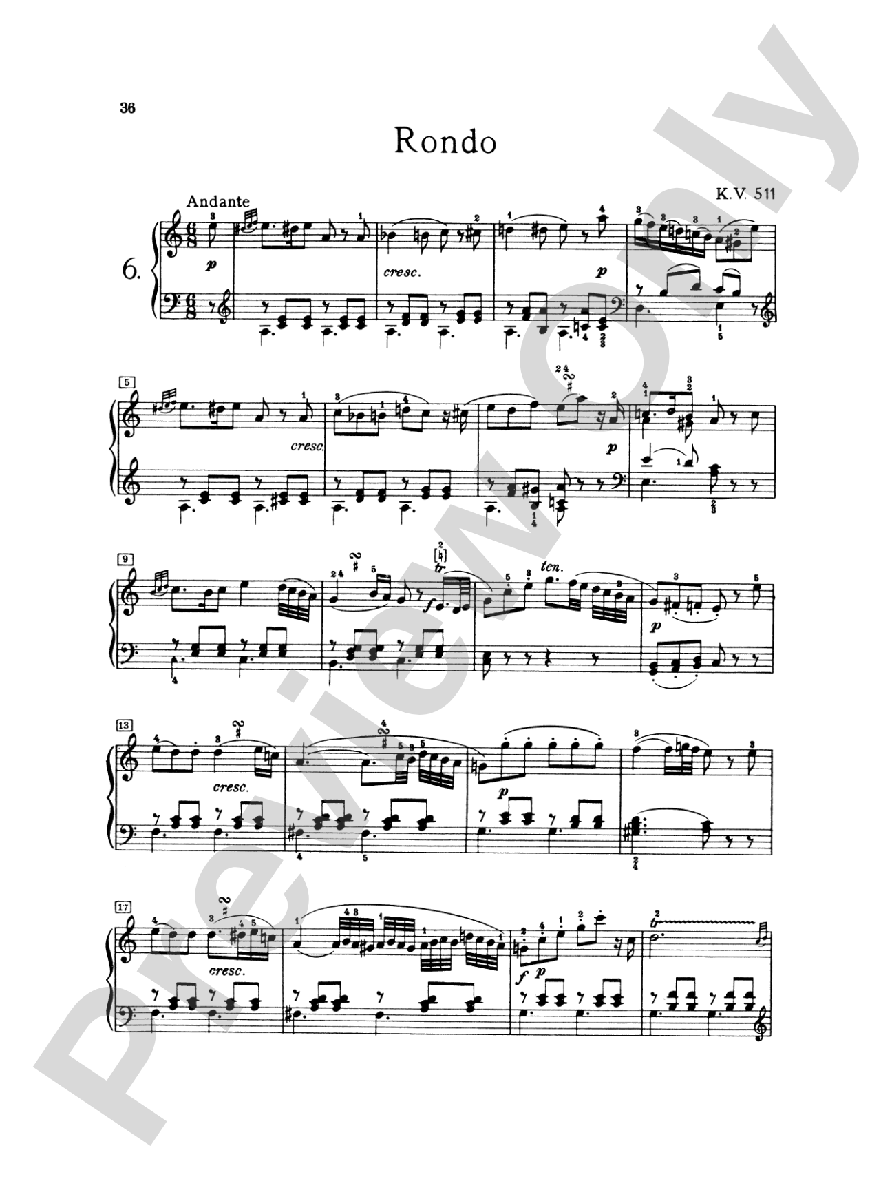 Mozart: Various Piano Pieces