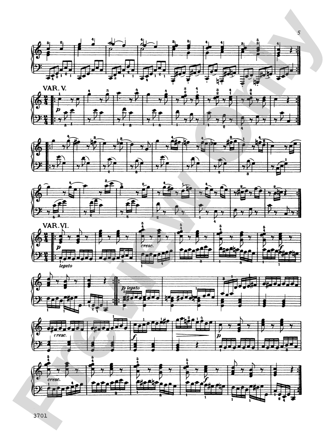 Mozart: Variations on "Ah, Vous Dirai-Je, Maman": Piano