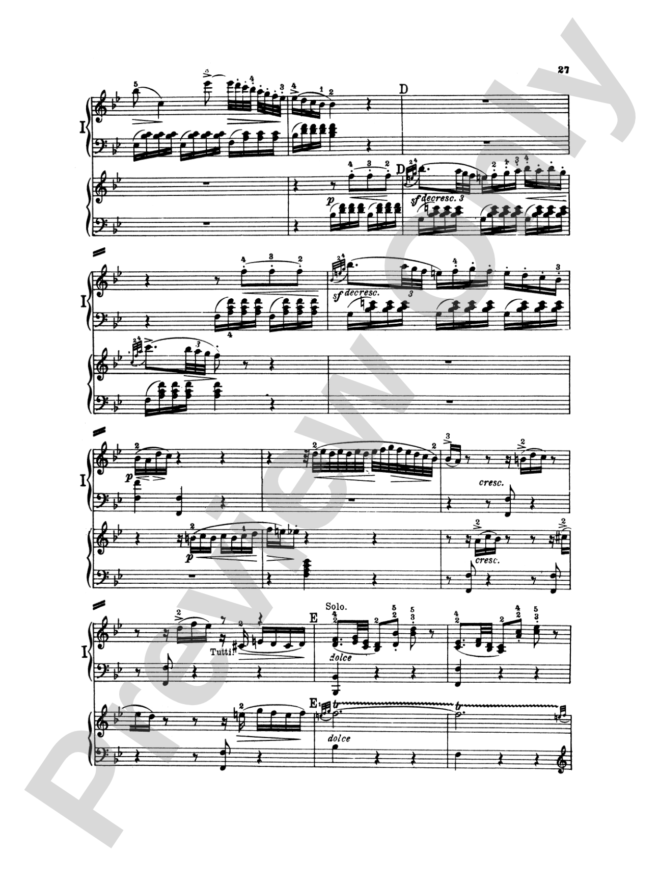 Mozart: Piano Concerto No. 10 in E flat Major for Two Pianos, K. 365: Piano Duo (2 Pianos, 4 Hands) Book (2 copies required)
