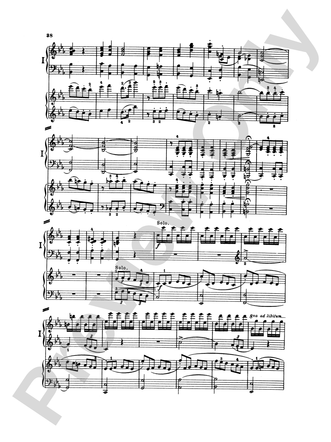 Mozart: Piano Concerto No. 10 in E flat Major for Two Pianos, K. 365: Piano Duo (2 Pianos, 4 Hands) Book (2 copies required)