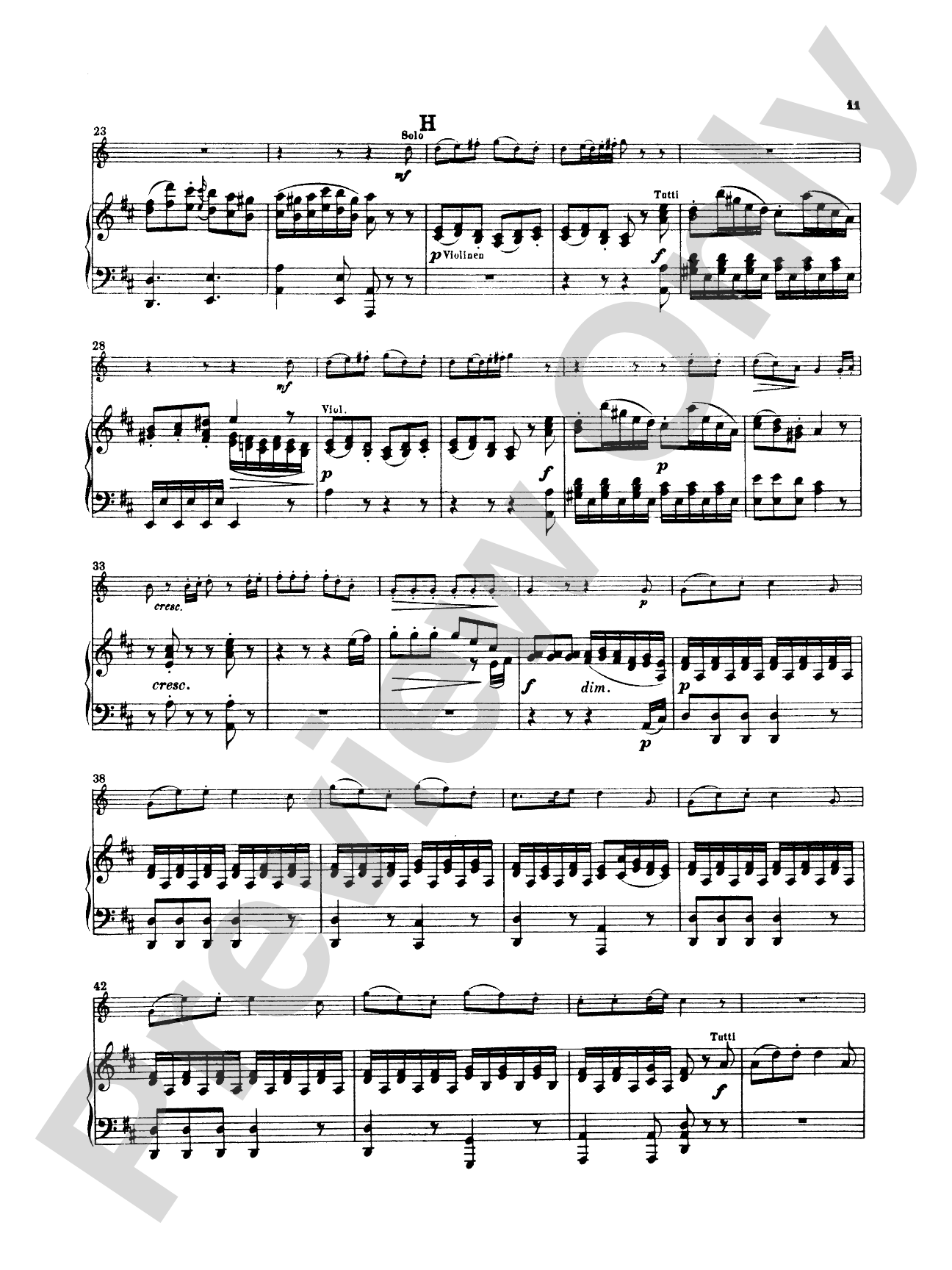 Mozart: Concerto No. 1 in D Major, K. 412: French Horn Part(s)