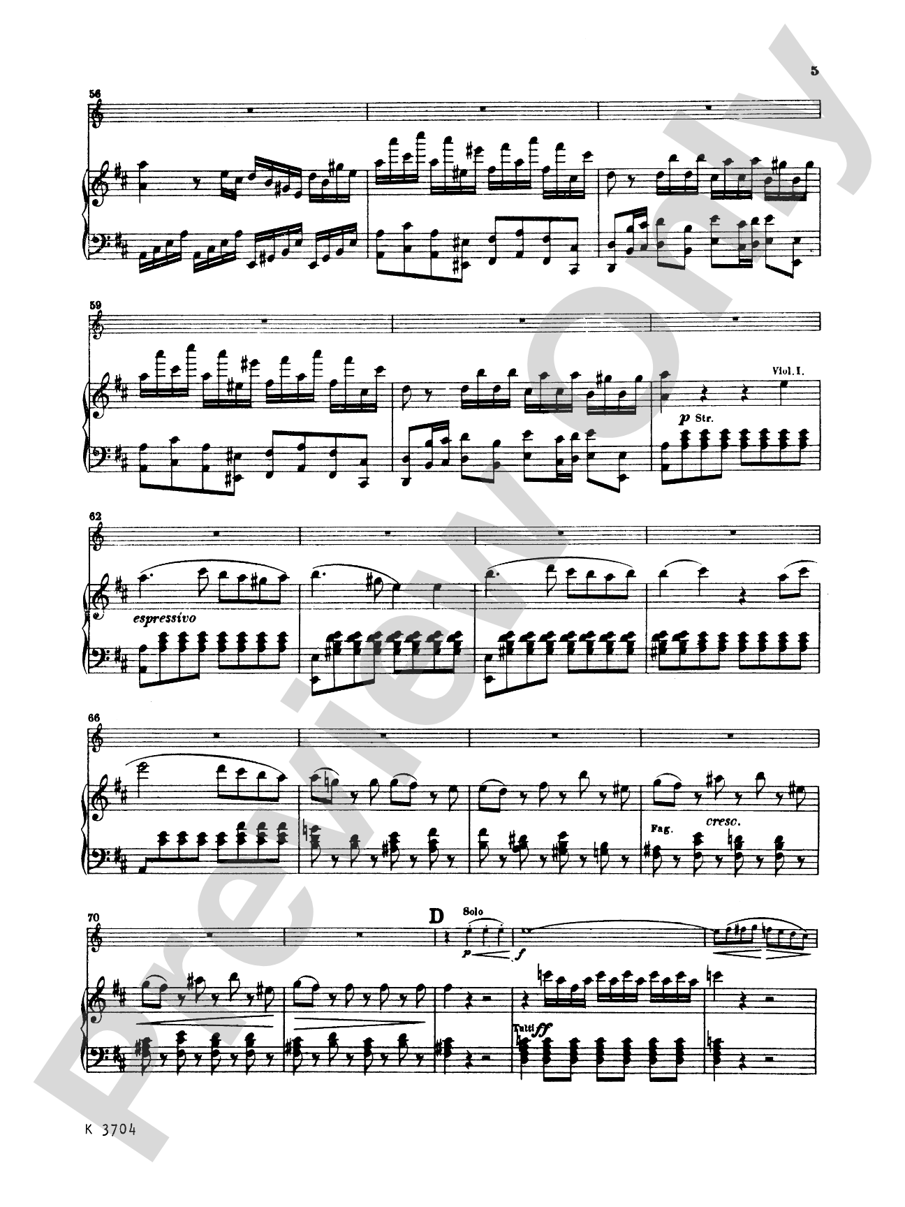 Mozart: Concerto No. 1 in D Major, K. 412: French Horn Part(s)