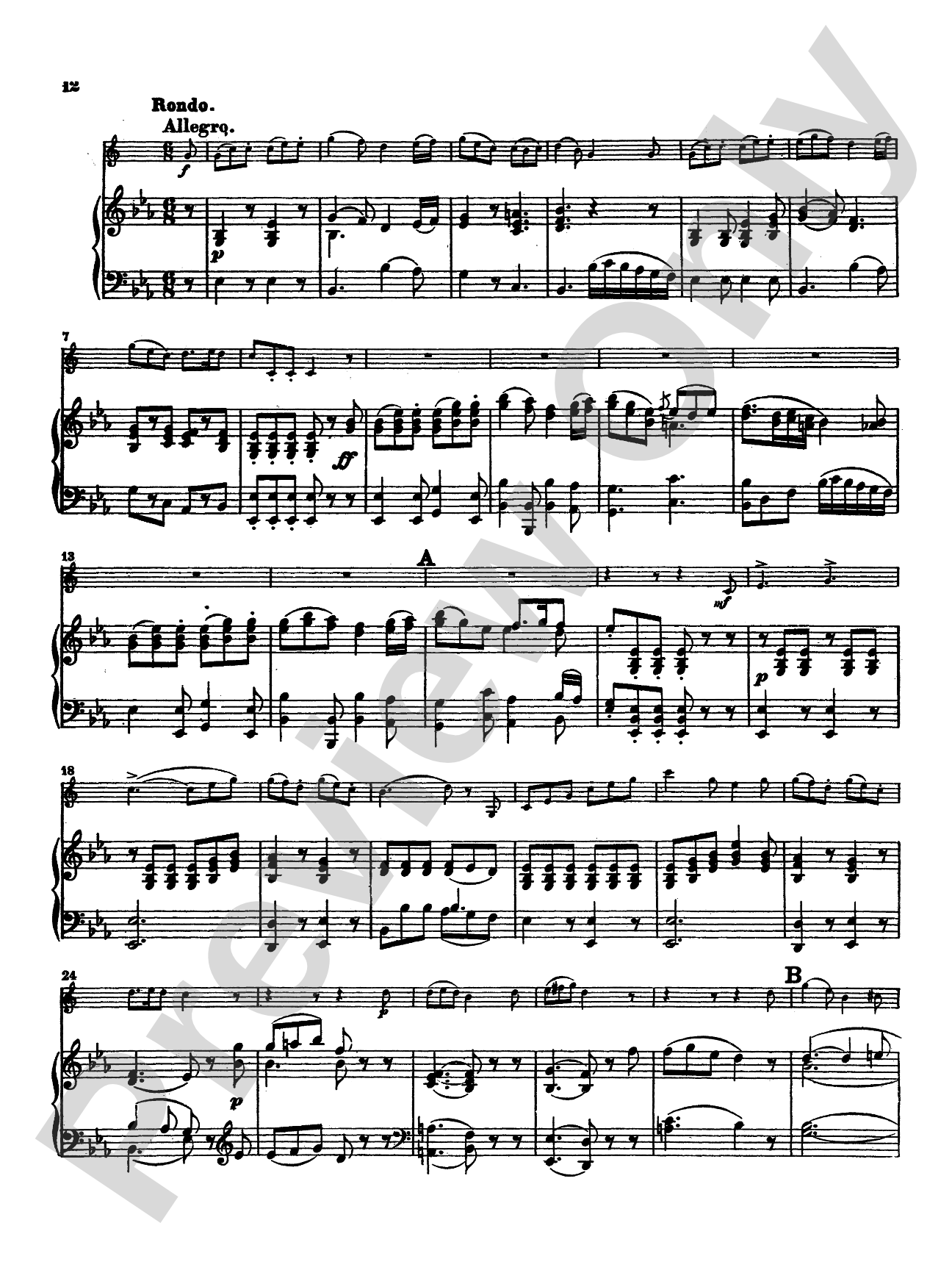 Mozart: Concerto No. 2 in E flat Major, K. 417: French Horn Part(s)