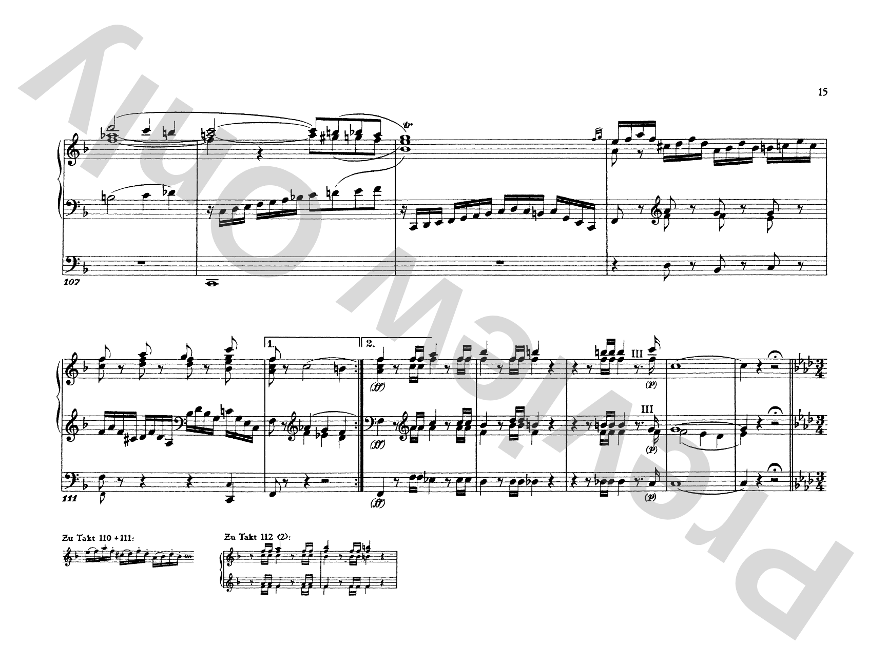 Mozart: Three Pieces: Organ Comb Bound Book