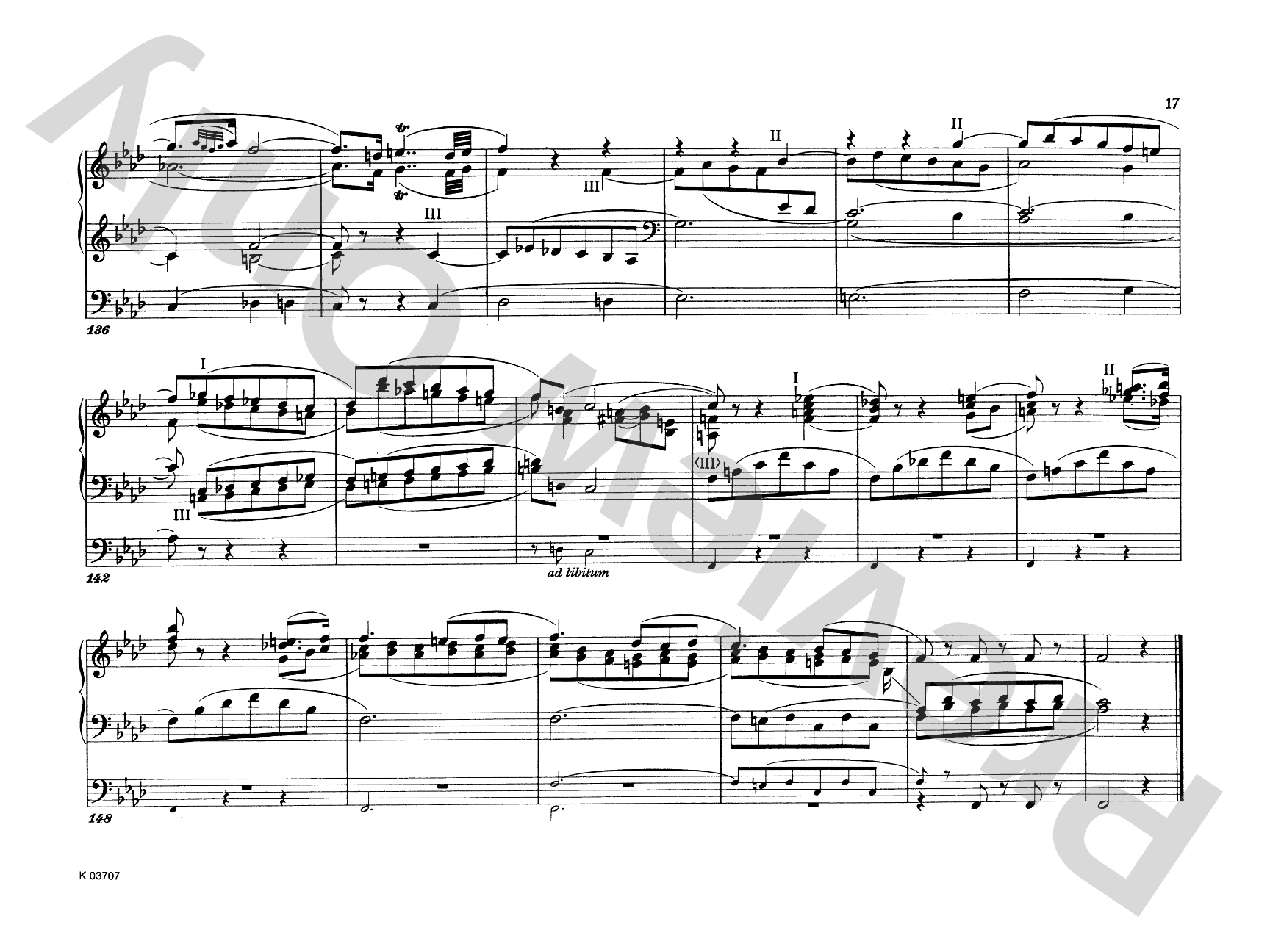 Mozart: Three Pieces: Organ Comb Bound Book