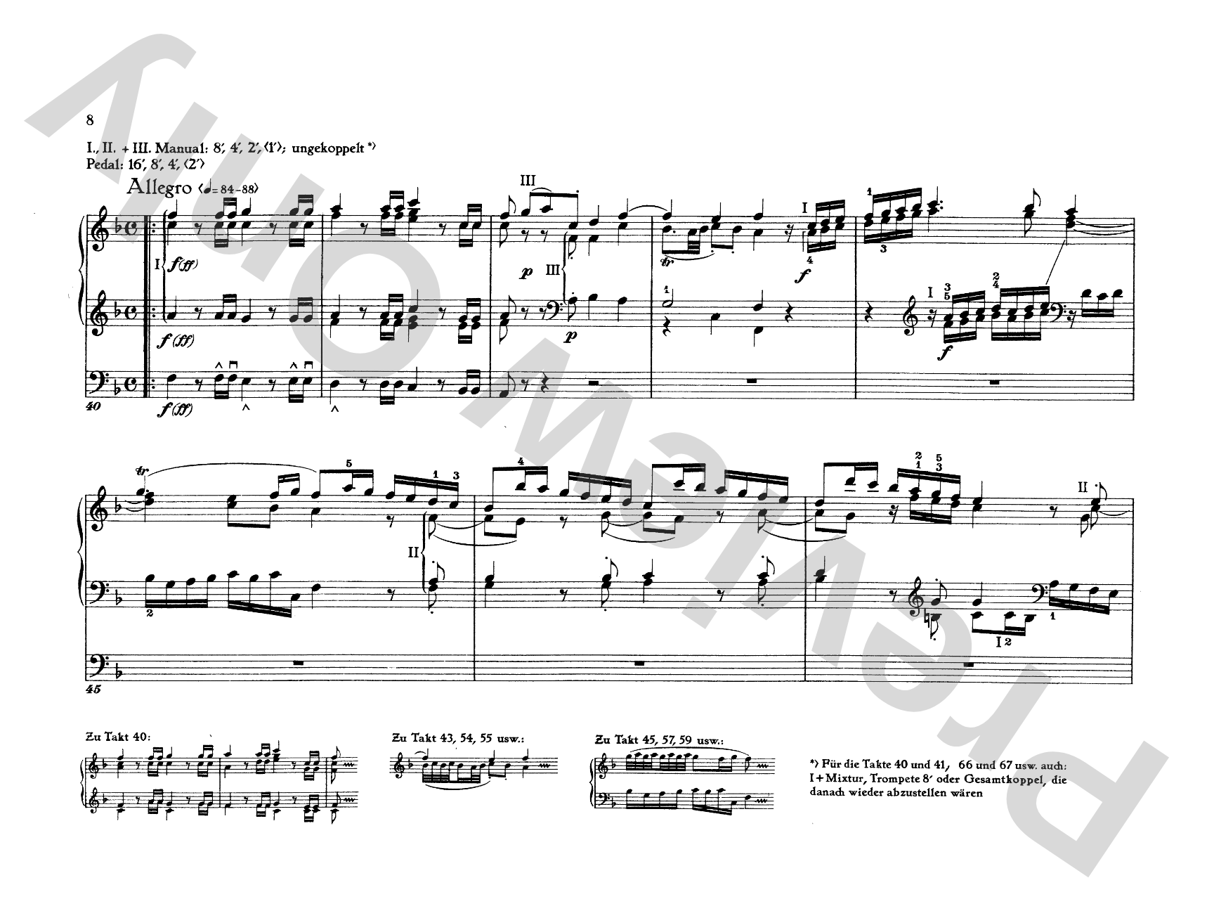 Mozart: Three Pieces: Organ Comb Bound Book