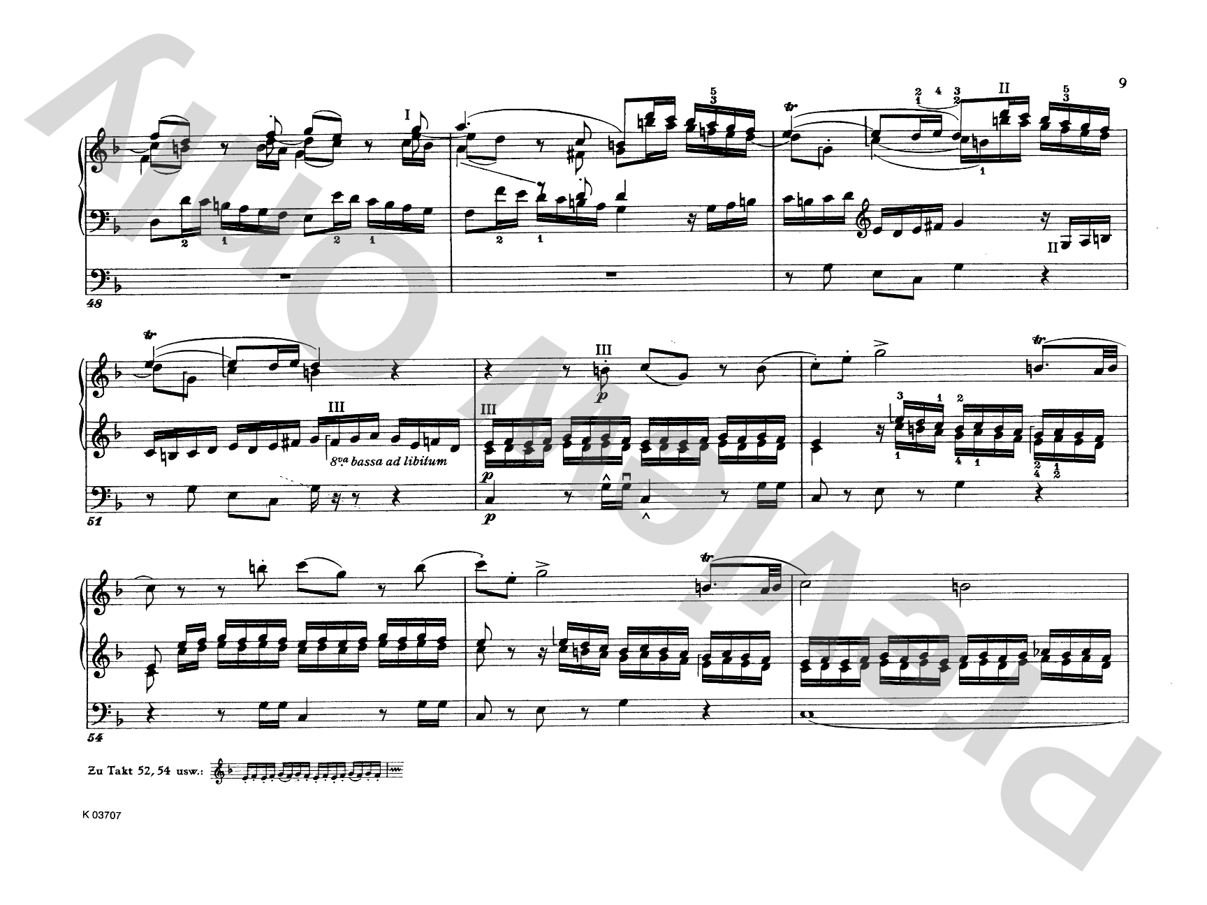 Mozart: Three Pieces: Organ Comb Bound Book