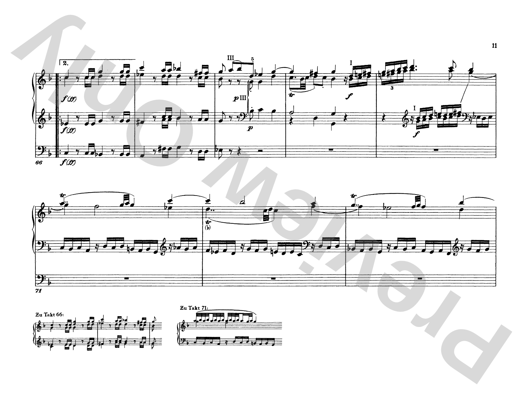 Mozart: Three Pieces: Organ Comb Bound Book