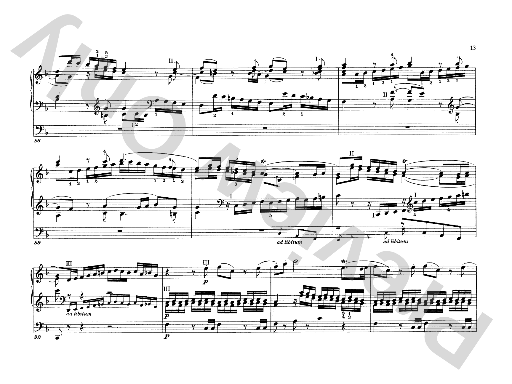 Mozart: Three Pieces: Organ Comb Bound Book