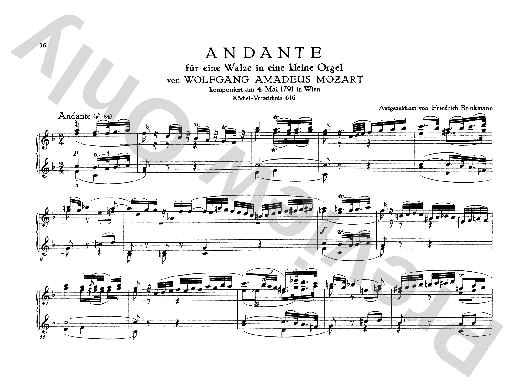 Mozart: Three Pieces