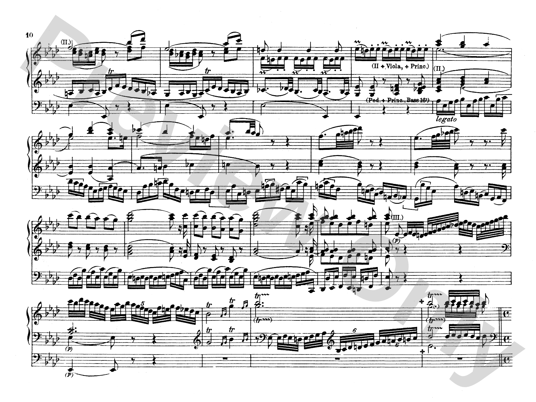 Mozart: Fantasy in F Minor, K. 608: Organ Comb Bound Book