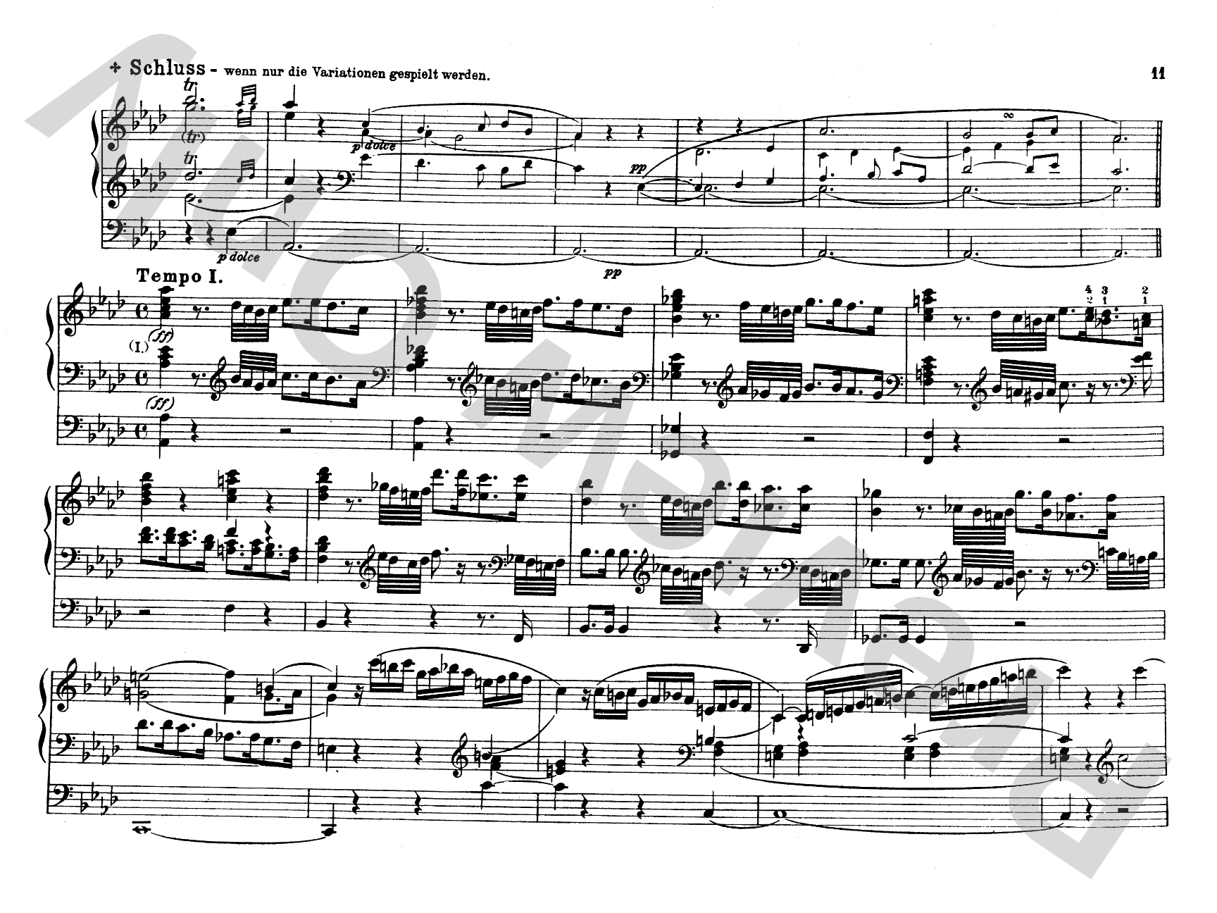 Mozart: Fantasy in F Minor, K. 608: Organ Comb Bound Book