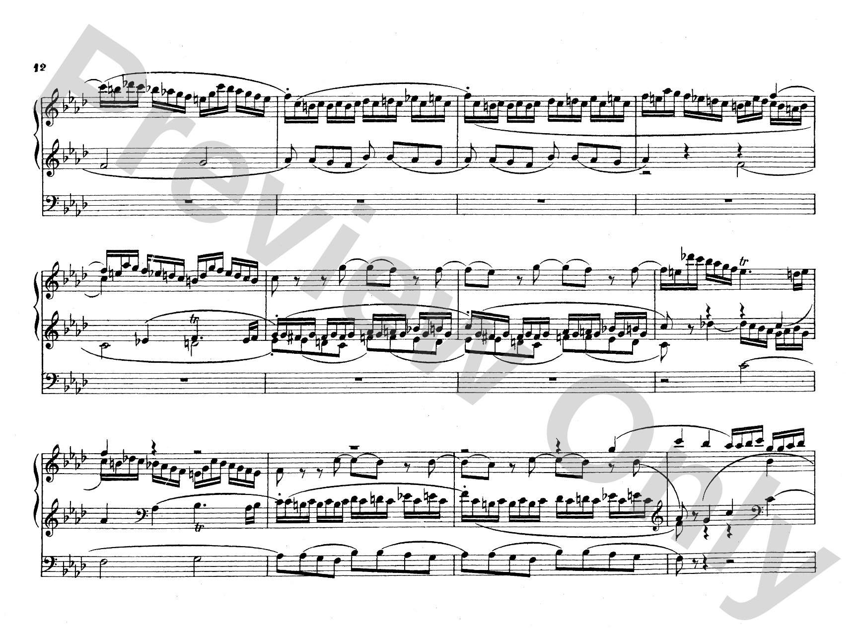 Mozart: Fantasy in F Minor, K. 608: Organ Comb Bound Book