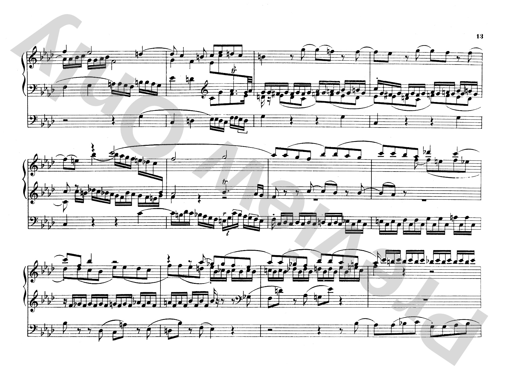 Mozart: Fantasy in F Minor, K. 608: Organ Comb Bound Book