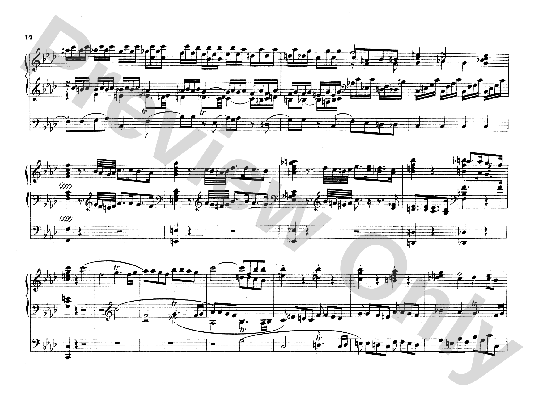 Mozart: Fantasy in F Minor, K. 608: Organ Comb Bound Book