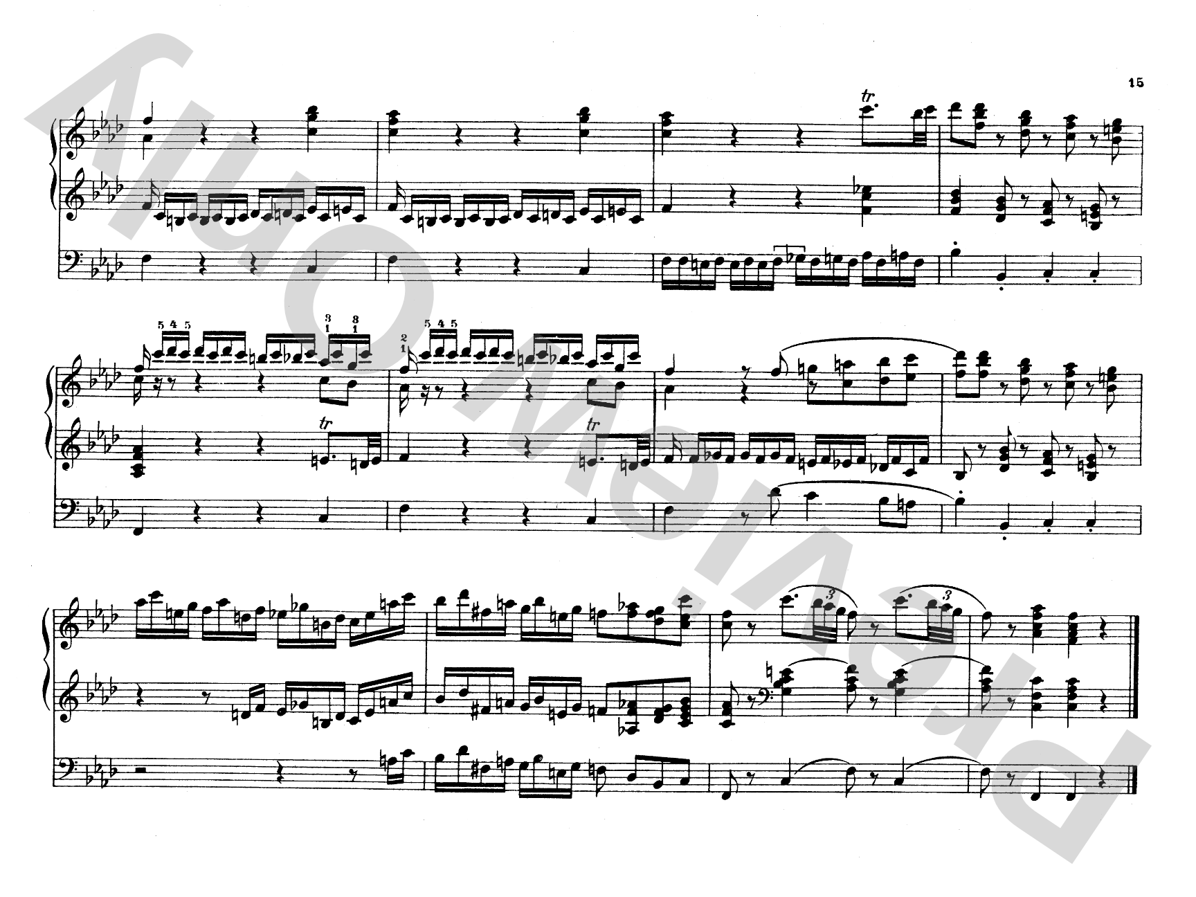 Mozart: Fantasy in F Minor, K. 608: Organ Comb Bound Book