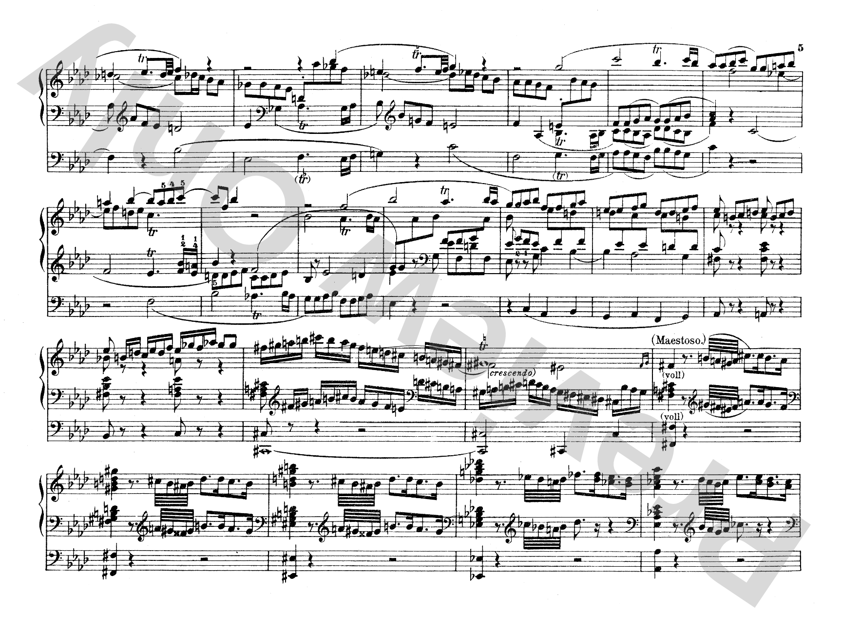 Mozart: Fantasy in F Minor, K. 608: Organ Comb Bound Book